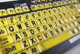 Black and Yellow Keyboard Cover