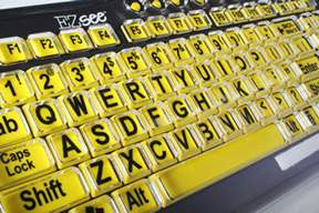 Black and Yellow Keyboard Cover