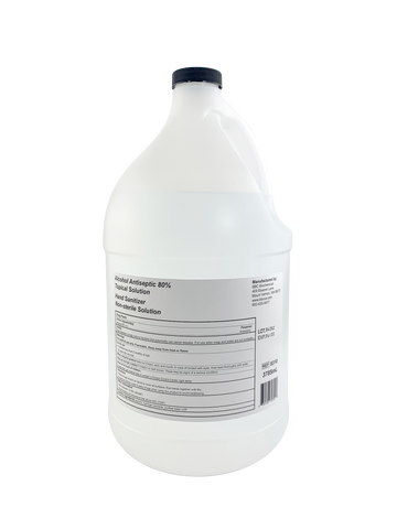 Hand Sanitizer 80% Alcohol Antiseptic