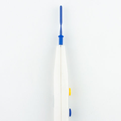 Electrosurgical Pencil with Holster, Push Button, 2.5" Coated