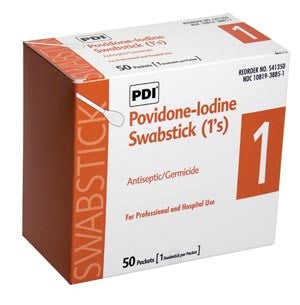 Providone Iodine Swabstick Singles