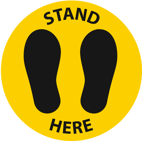 Stand Here Decal