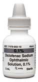 Diclofenac Sodium Solution 0.1 % 5 mL